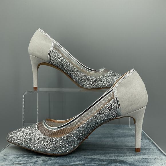 NEW Journee Collection Kalani Women’s High Heels Silver Size 7 - Picture 2 of 10